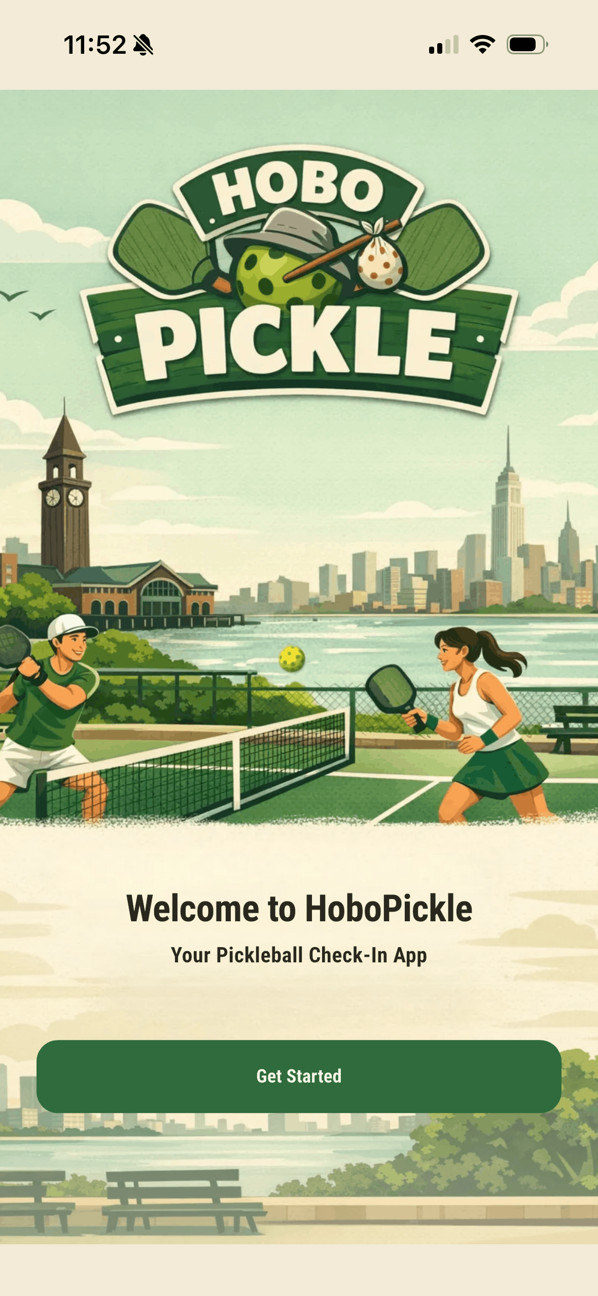 App splash screen for HoboPickle